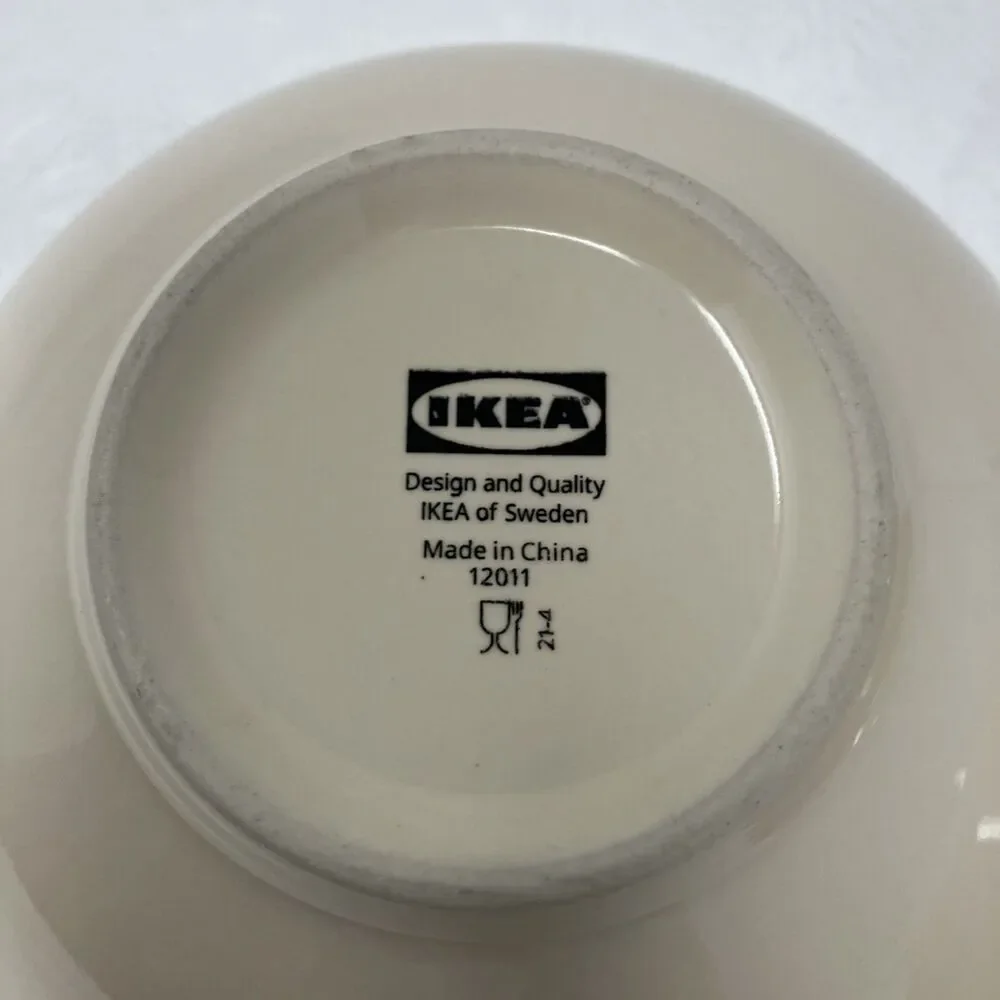 IKEA Fargrik Beige Coupe Soup Cereal Bowls 12011 6 3/8” Set of 2 Sand Tan